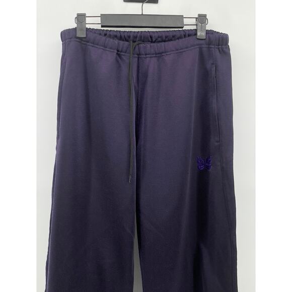 NEEDLES Men's Dark Purple Pull-On Relaxed-Fit Jogger Sweat Pants SZ M - Picture 3 of 10
